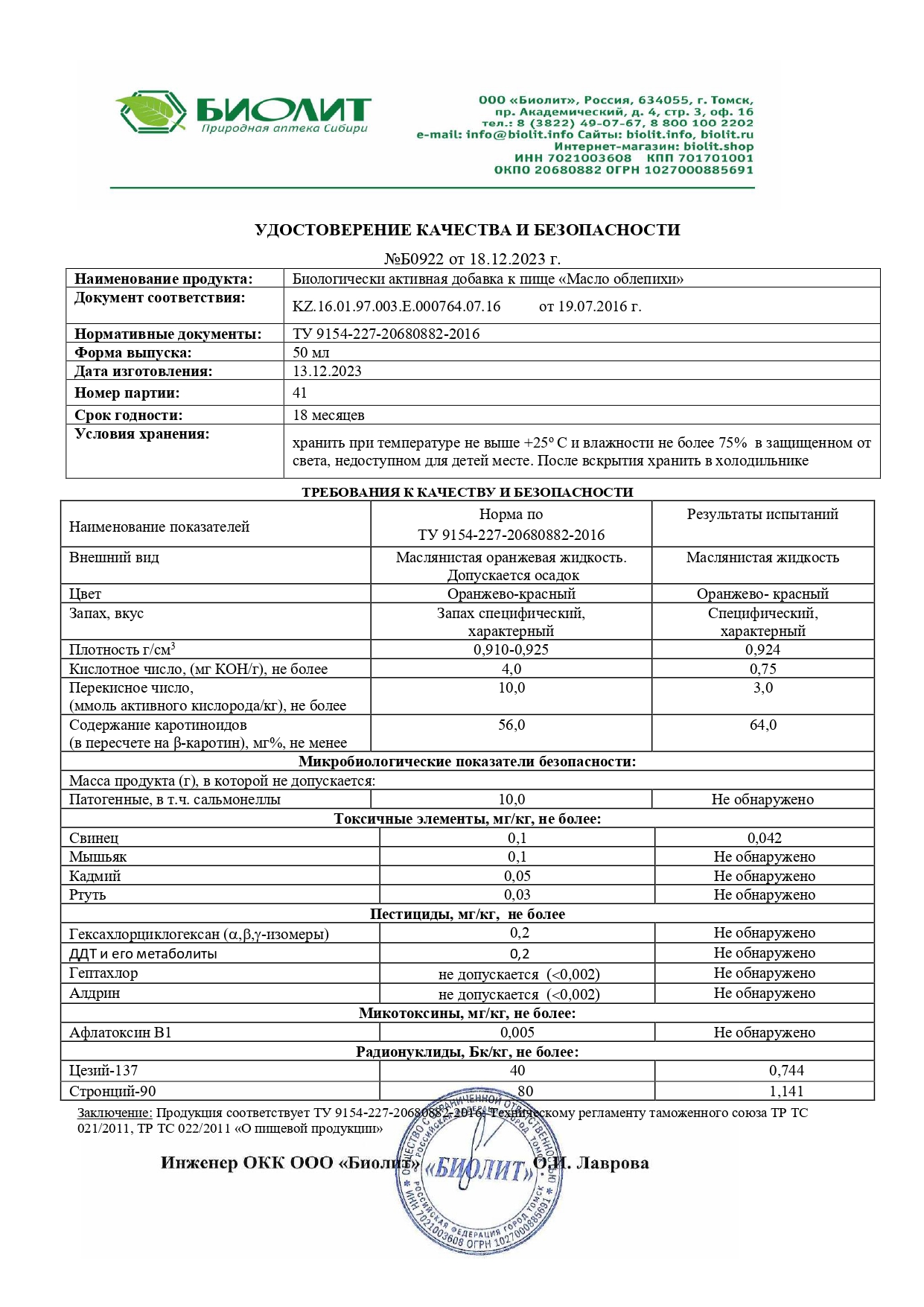 Паспорт №122023
